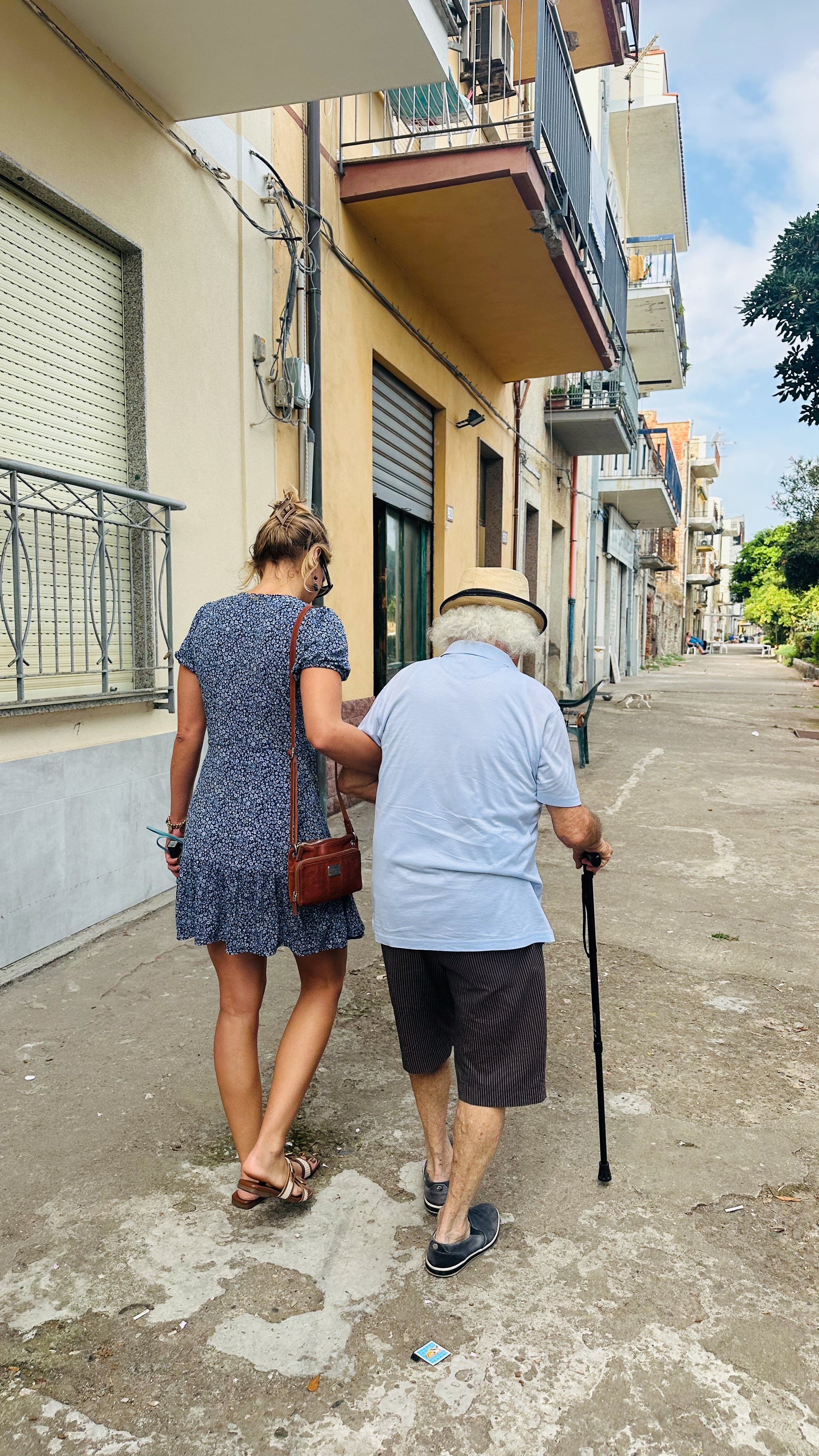 Walking through the ancestral village