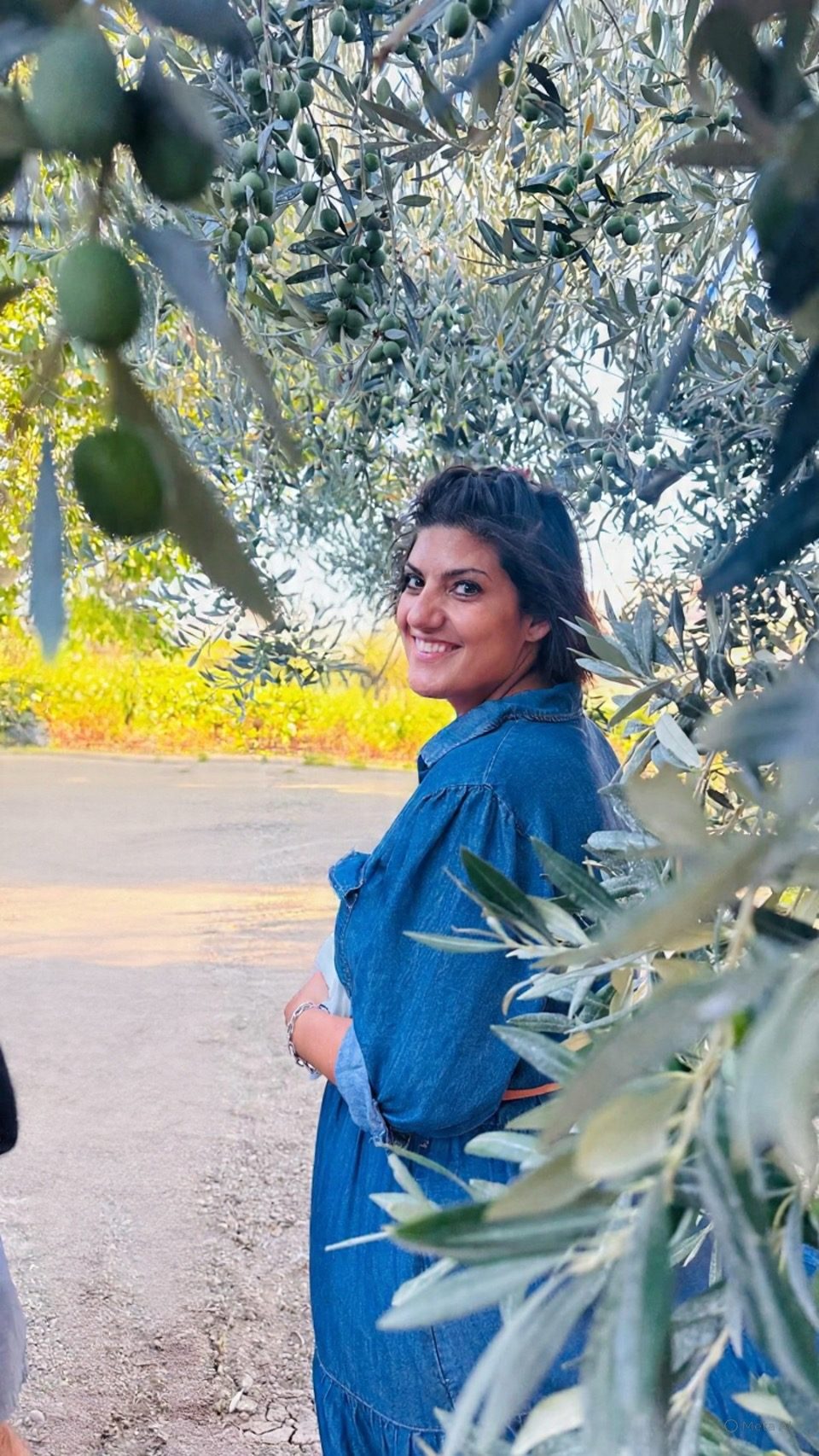 Josephine at the Sparacia olive farm — hosted experiences
